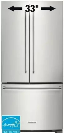 Lowe's Kitchenaid 22.1 cu. ft. refrigerator offer