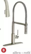 Lowe's Allen+roth pull-down kitchen faucet. rhys offer