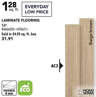 RONA Mono serra laminate flooring offer