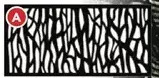Lowe's Barrette decorative panels sprig black offer