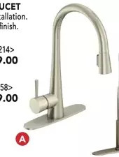 Lowe's Allen+roth pull-down kitchen faucet. yeva offer