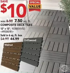 RONA Aura composite deck tiles offer