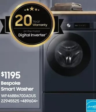Samsung bespoke smart washer