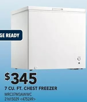 RONA Midea 7 cu. ft. chest freezer offer