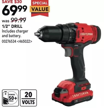 RONA Craftsman 1/2 drill offer