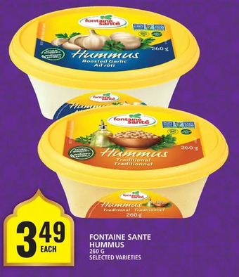 Food Basics Fontaine santé hummus offer
