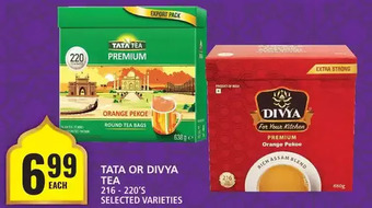 Food Basics Tata or divya tea offer