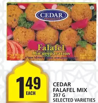 Food Basics Cedar falafel mix offer