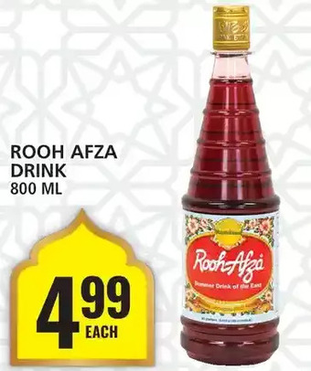 Food Basics Rooh afza drink offer