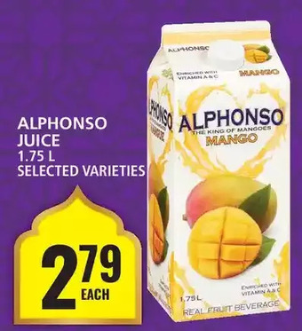 Food Basics Alphonso juice offer