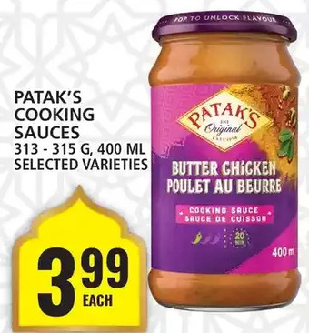 Food Basics Patak's cooking sauces offer