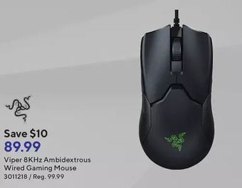 Staples Razer viper 8khz ambidextrous wired gaming mouse offer