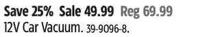 Canadian Tire 12v car vacuum offer