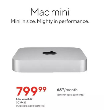 Staples Mac mini m2 offer