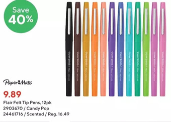 Staples Paper mate flair felt tip pens offer