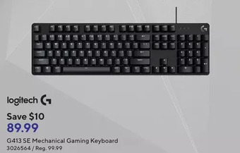 Staples Logitech g413 se mechanical gaming keyboard offer