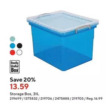 Staples Storage box offer