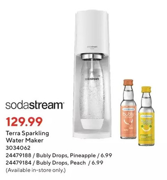 Staples Sodastream terra sparkling water maker offer