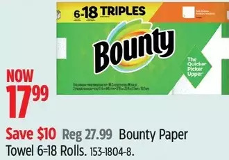 Canadian Tire Bounty paper towel offer