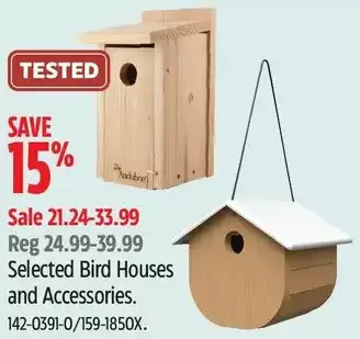 Canadian Tire Bird houses and accessories offer