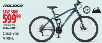 Canadian Tire Raleigh chase bike offer