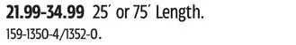 Canadian Tire 25' or 75' length offer