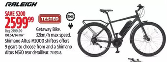 Canadian Tire Raleigh getaway bike offer