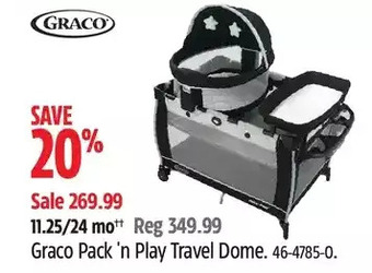 Canadian Tire Graco pack 'n play travel dome offer