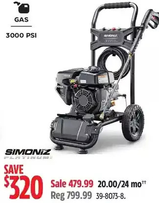 Canadian Tire Simoniz pressure washer offer
