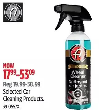 Canadian Tire Car cleaning products offer
