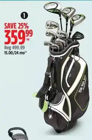 Canadian Tire Powerbilt gs2 golf set for men offer