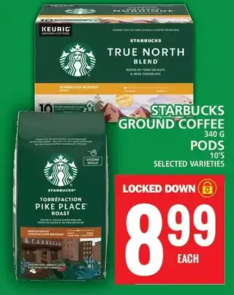 Food Basics Starbucks ground coffee or pods offer