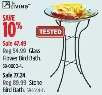 Canadian Tire For living glass flower bird bath | stone bird bath offer