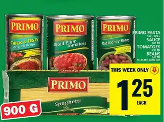 Food Basics Primo pasta | sauce | tomatoes | beans offer
