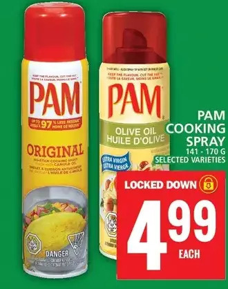 Food Basics Pam cooking spray offer