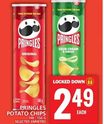 Food Basics Pringles potato chips offer
