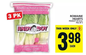 Food Basics Romaine hearts offer