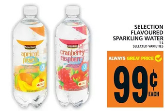 Food Basics Selection flavoured sparkling water offer