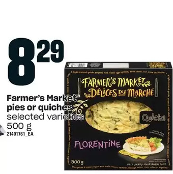 Loblaws Farmer's market pies or quiches offer
