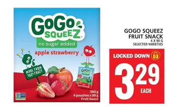 Food Basics Gogo squeez fruit snack offer