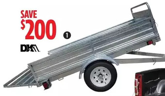 Canadian Tire 4.5 x 7.5' galvanized trailer offer