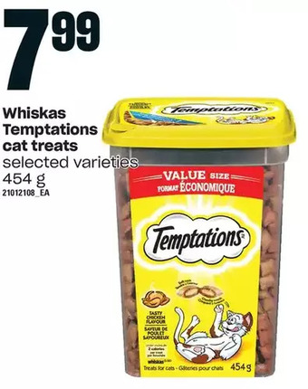 Loblaws Whiskas temptations cat treats offer