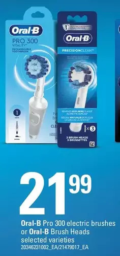 Loblaws Oral-b pro 300 electric brushes or oral-b brush heads offer
