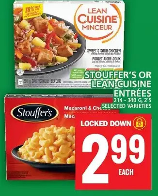 Food Basics Stouffer's or lean cuisine entrées offer