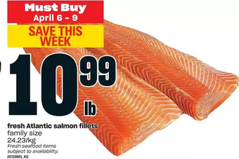 Loblaws Fresh atlantic salmon fillets offer