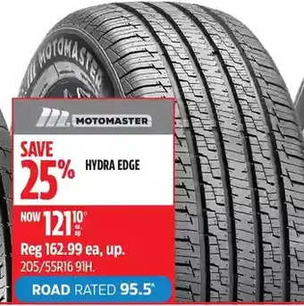 Canadian Tire Motomaster hydra edge tires offer