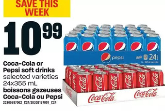 Independent Grocer Coca-cola or pepsi soft drinks offer