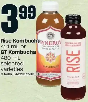 Loblaws Rise kombucha or gt kombucha offer