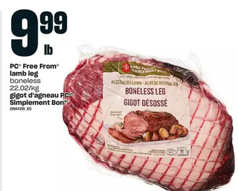 Independent Grocer Pc free from lamb leg offer