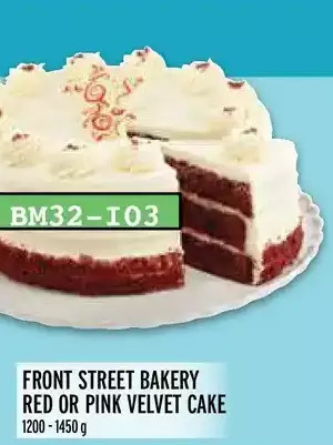 Metro Front street bakery red or pink velvet cake offer